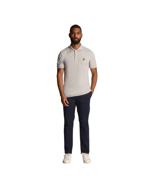 Lyle & Scott Broeken ,Blauw ,Katoen Chino Broek Anfield Stijl in het Blue voor heren
