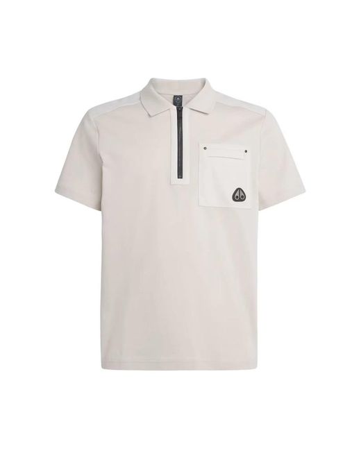 Moose Knuckles Dalon Polo in het White voor heren
