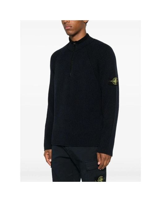 Turtlenecks Stone Island de hombre de color Black