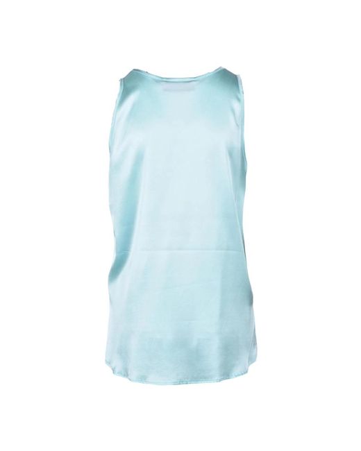 Sleeveless Tops di Wild Cashmere in Blue