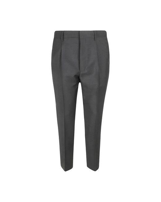 Prada Klassieke Wollen Broek in het Gray voor heren