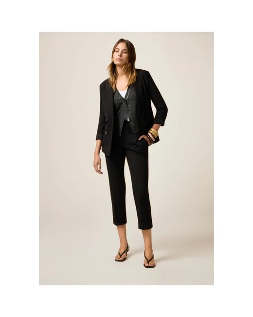 Oltre Cropped Broek in het Black