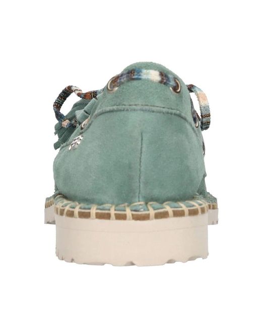 Patrizia Bonfanti Green Flache Schuhe Grün
