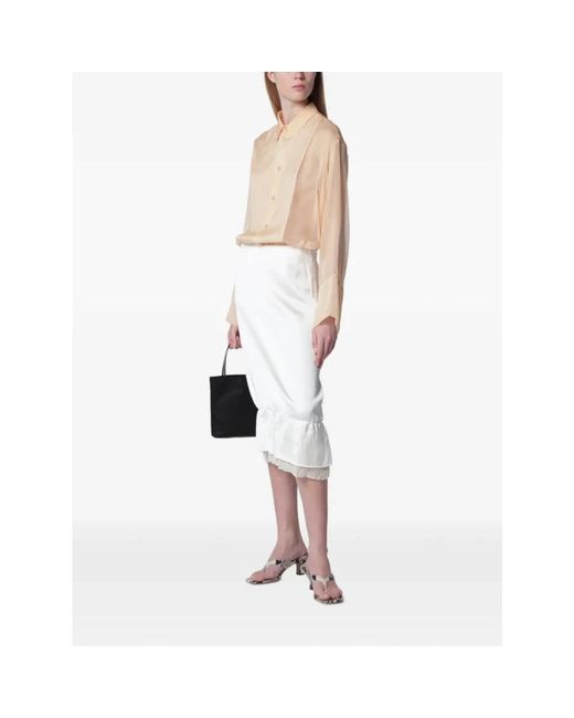 Alberta Ferretti Natural Shirts