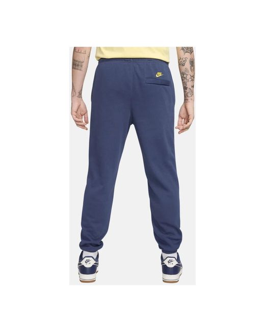 Nike Broeken ,Blauw ,Katoen Logo Trainingsbroek in het Blue voor heren
