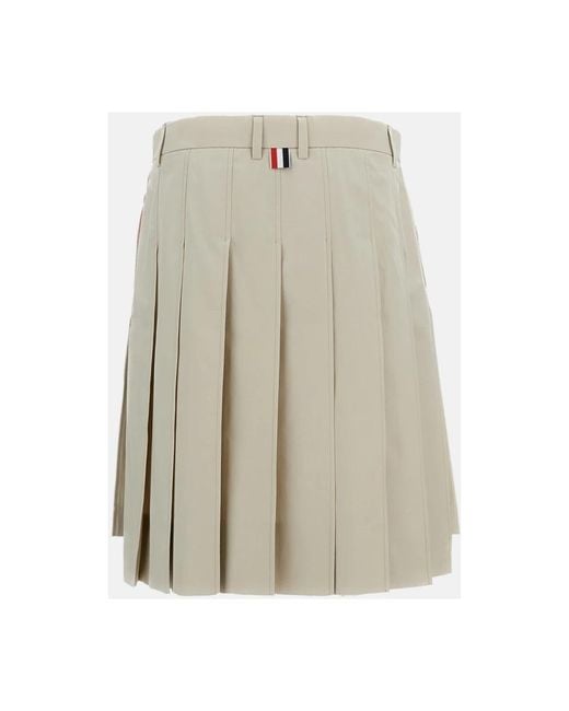 Thom Browne Natural Short Skirts