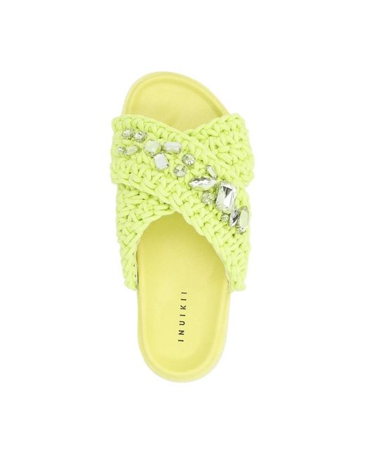 Shoes > flip flops & sliders > sliders Inuikii en coloris Yellow