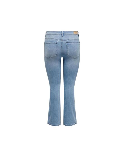 Only Carmakoma Blue Cropped Jeans