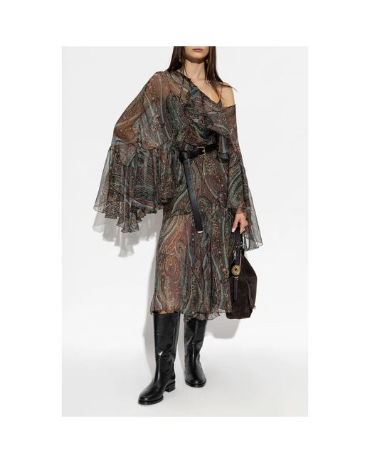 Midi Dresses Etro de color Gray