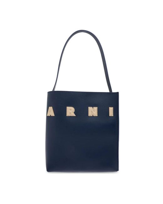 Marni Blue Tote Bags