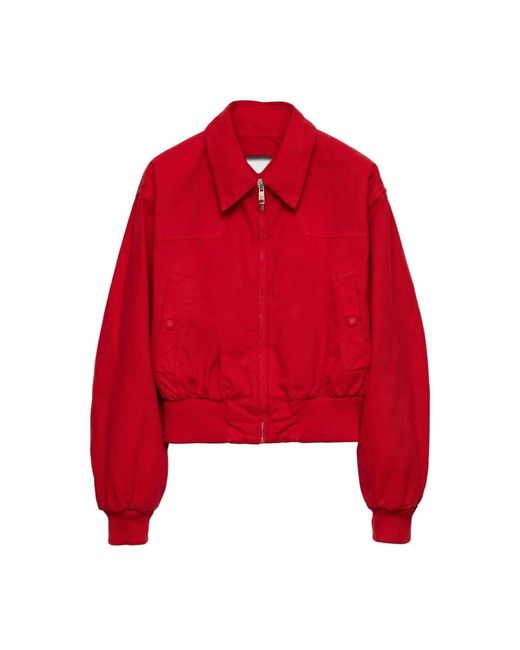 Prada Light Jackets in het Red