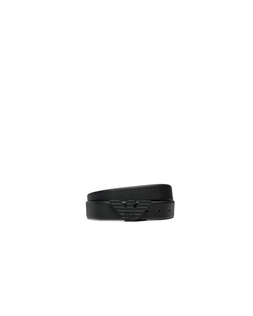 Emporio Armani Black Belts for men