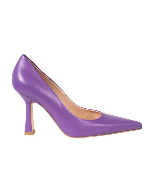 Elegantes zapatos de tacón con punta Liu Jo de color Purple