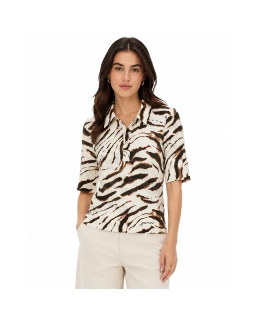 Ganni Blouses in het Multicolor