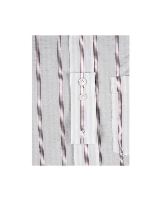 Lanvin Gray Short Sleeve Shirts for men