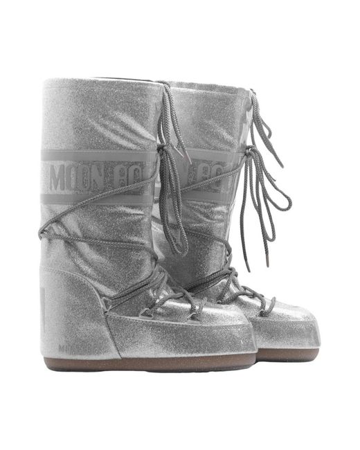 Moon Boot Gray Winter Boots