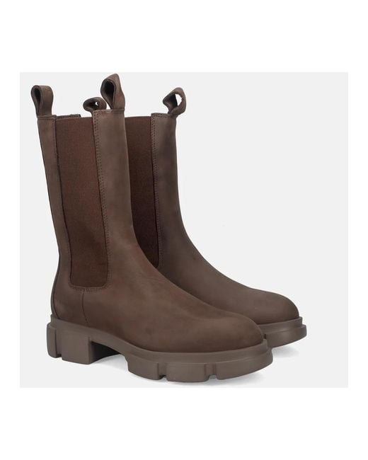 Stivaletti chelsea signature marrone cioccolato di COPENHAGEN in Brown