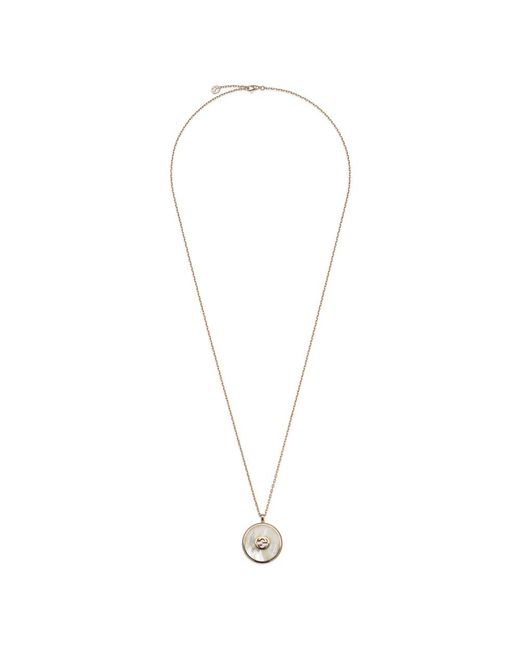 Gucci Metallic Interlocking Halskette