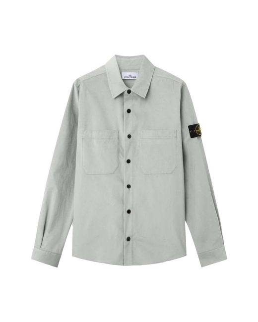 Stone Island Gray Casual Shirts for men