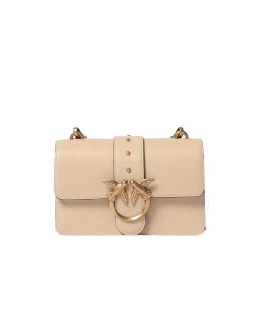 Pinko Natural Shoulder Bags
