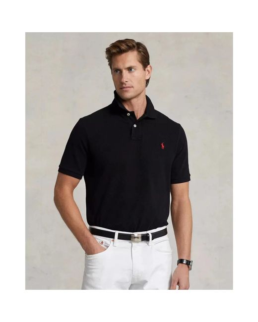 Ralph Lauren Black Polo Shirts for men