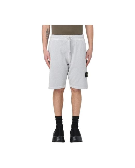 Casual Shorts Stone Island de hombre de color Gray