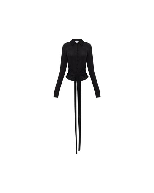 Ganni Black Blouses