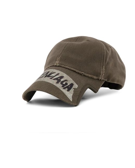 Balenciaga Gray Caps for men