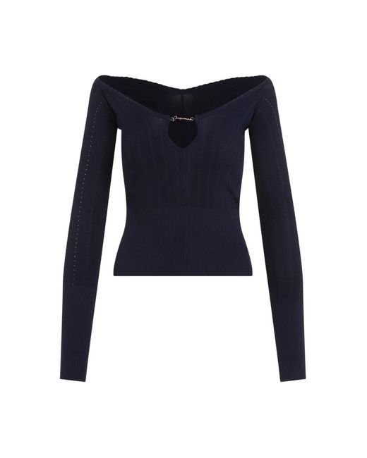 Jacquemus Blue Long Sleeve Tops