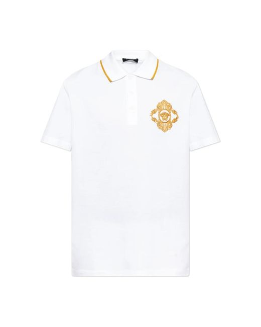Polo Shirts Versace de hombre de color White