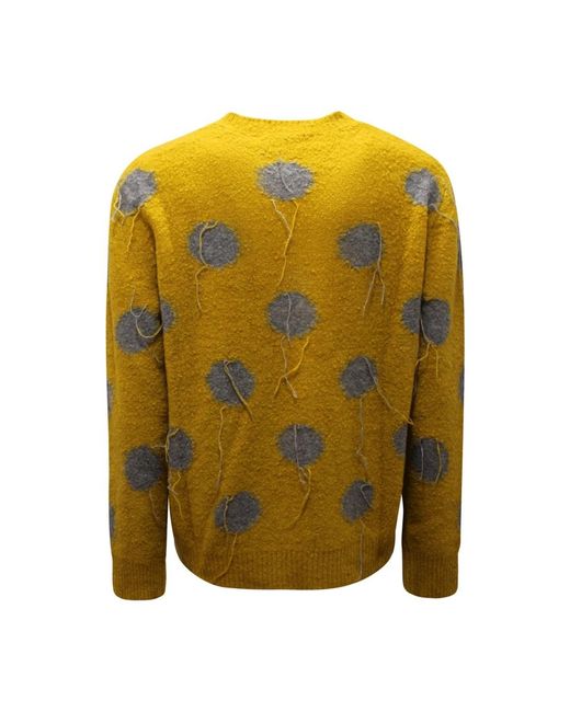 Round-Neck Knitwear Amaranto de hombre de color Yellow