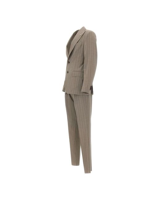 Manuel Ritz Natural Single Breasted Suits for men
