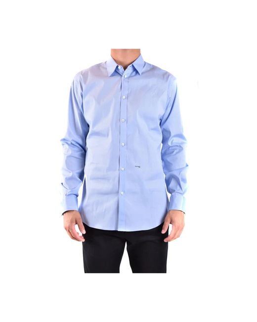 DSquared² Overhemden ,Blauw ,Katoen Shirts in het Blue voor heren