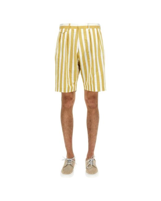 Paul Smith Yellow Long Shorts for men