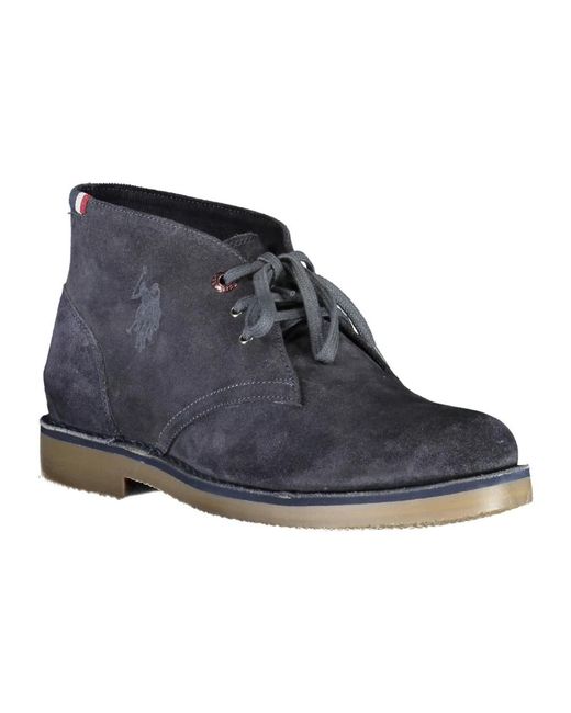 U.S. POLO ASSN. Blue Lace-Up Boots for men