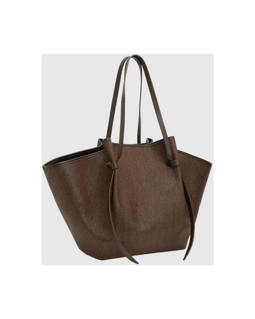 Yuzefi Brown Tote Bags