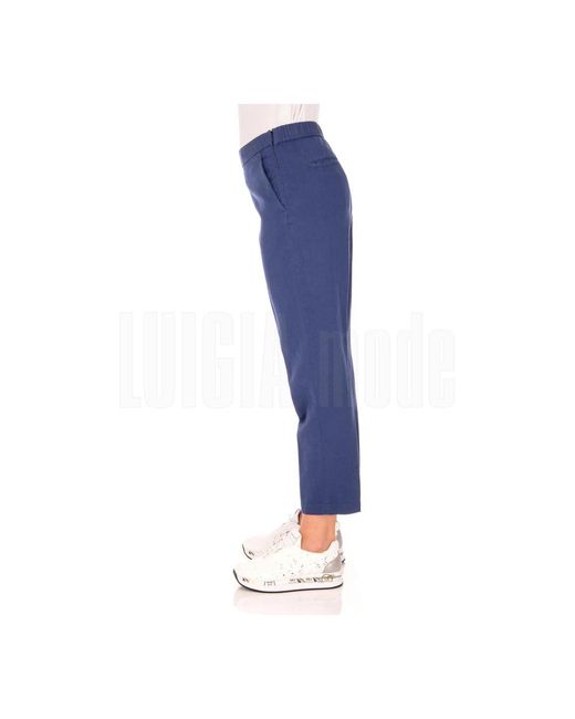 Aspesi Blue Cropped Trousers