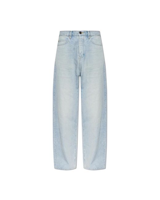 Balenciaga Blue Loose Fit Jeans for men