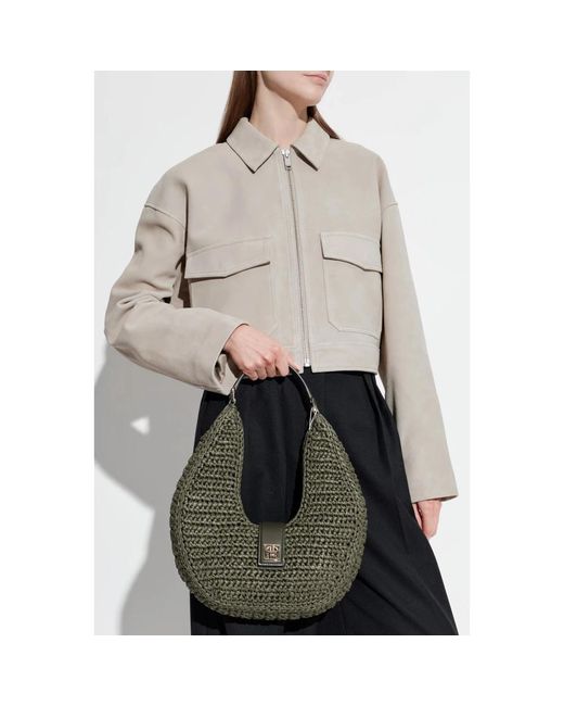 Anine Bing Green Shoulder Bags