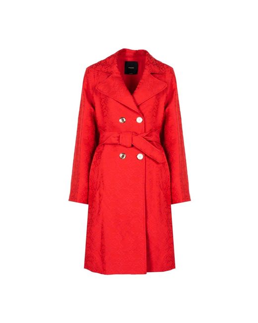 Pinko Jassen ,Rood ,Elegante Tandil Jas in het Red