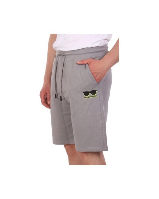 Karl Lagerfeld Gray Casual Shorts for men