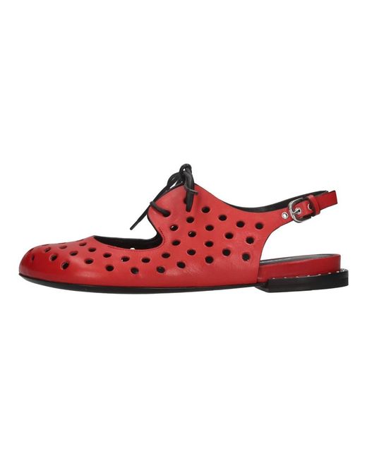 Premiata Red Slingback Ballerinas