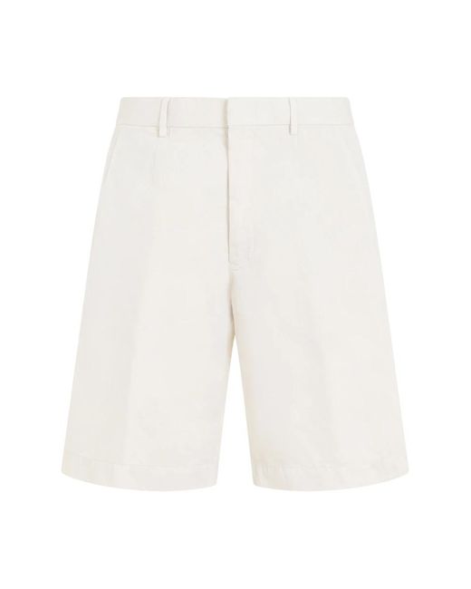 Zegna summer chino shorts di Zegna in White da Uomo