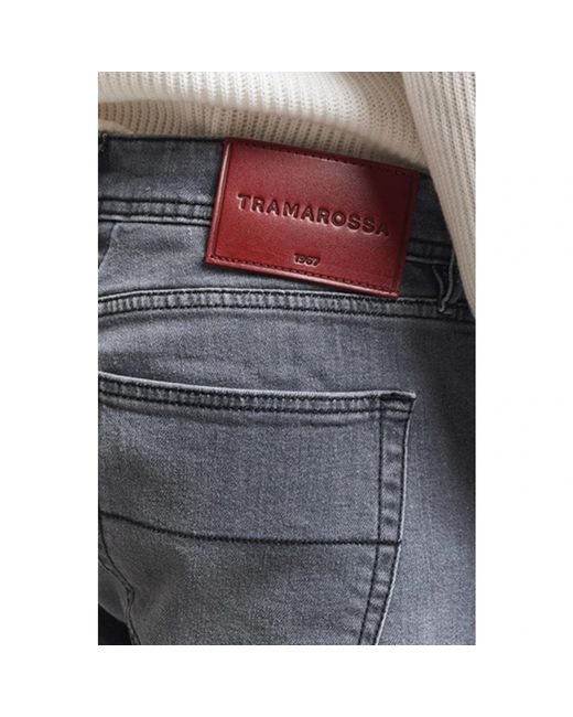 Tramarossa Gray Slim Fit Jeans for men