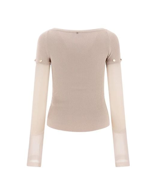 Sportmax Natural Long Sleeve Tops