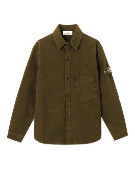 Light Jackets Stone Island de hombre de color Green