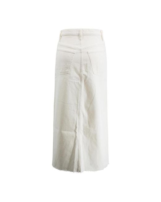 FRAME White Denim Skirts