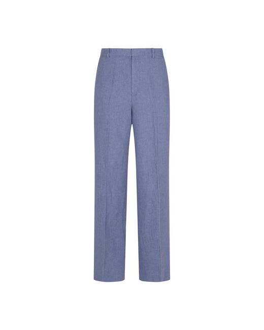 Pantaloni classici con fronte piatto di Polo Ralph Lauren in Blue