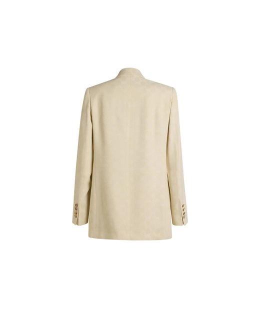 Etro Double Breasted Blazer in het Natural