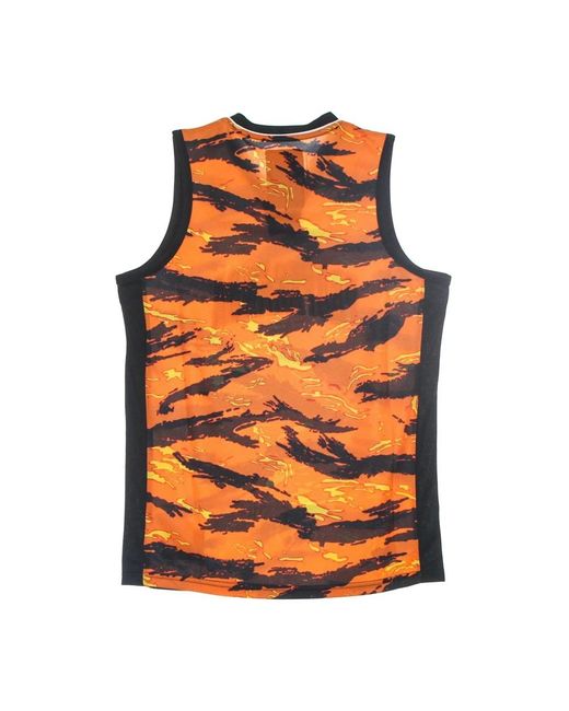 Propaganda Orange Sleeveless Tops for men